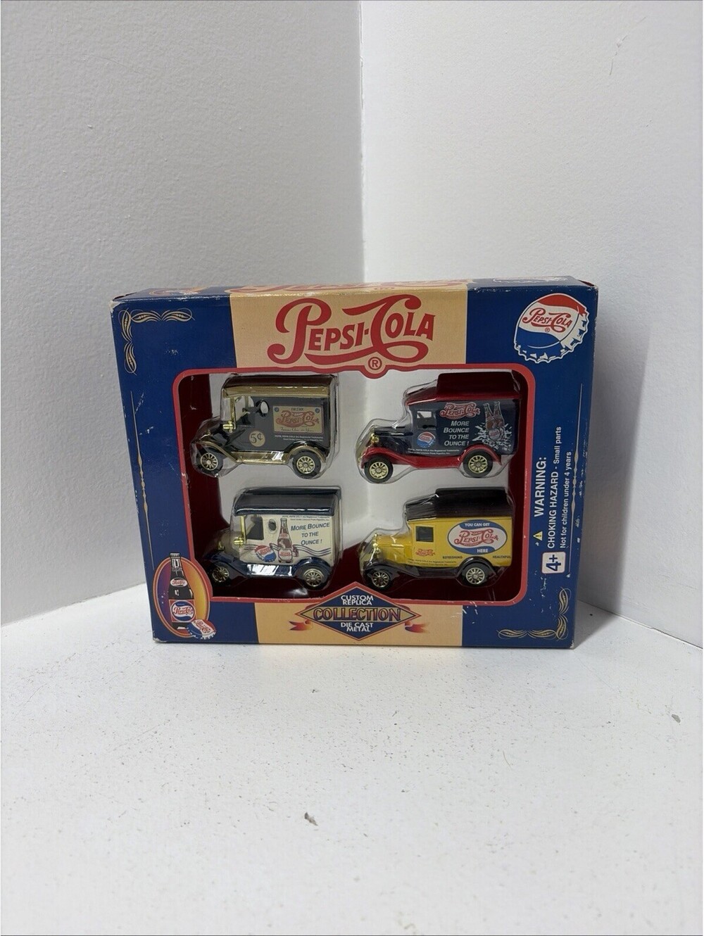 Vintage Pepsi-Cola Custom Vehicle Replica Collection Die Cast Car Set NEW IN BOX